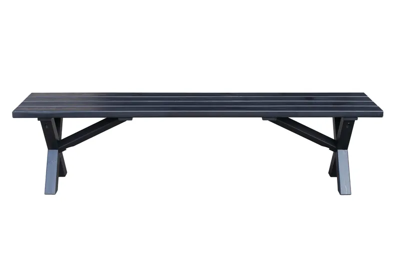 Lietinna Utebänk 180 cm - Svart - Utemöbler - Utesoffa - Trädgårdsbänk & utebänk