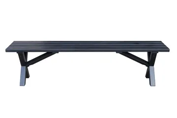 Lietinna Utebänk 180 cm - Svart - Utemöbler - Utesoffa - Trädgårdsbänk & utebänk