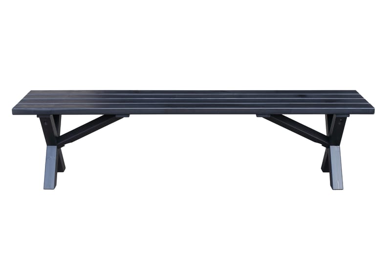 Lietinna Utebänk 180 cm - Svart - Utemöbler - Utesoffa - Trädgårdsbänk & utebänk