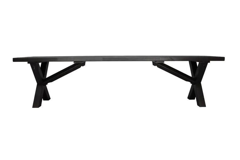 Lietinna Utebänk 180 cm - Svart - Utemöbler - Utesoffa - Trädgårdsbänk & utebänk