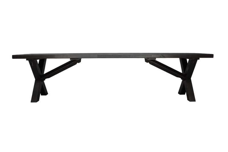 Lietinna Utebänk 180 cm - Svart - Utemöbler - Utesoffa - Trädgårdsbänk & utebänk