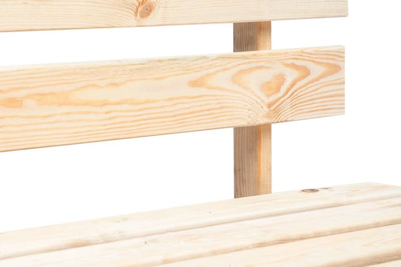 PallBänk Utomhus för trädgården trä - Brun - Utemöbler - Utesoffa - Trädgårdsbänk & utebänk