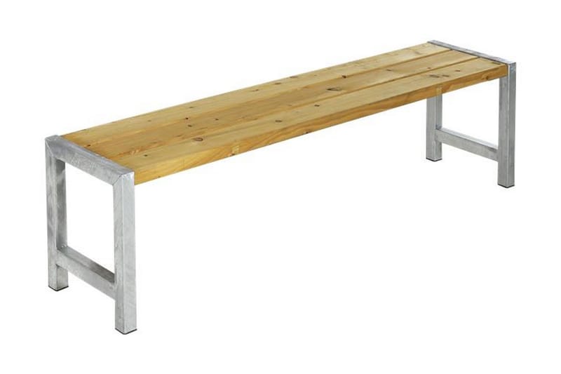 PLUS Melvin PlankBänk Utomhus 176 cm - Beige/Vit - Utemöbler - Utesoffa - Trädgårdsbänk & utebänk