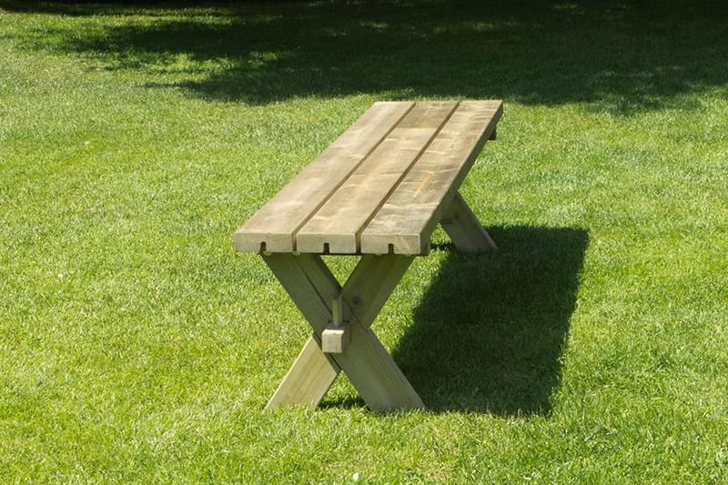 PLUS Plankbänk Nostalgi 177x38x44 cm - Naturell - Utemöbler - Utesoffa - Trädgårdsbänk & utebänk