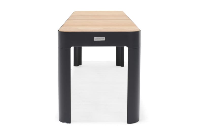 Portals Utebänk 143 cm - Svart/Trä - Utemöbler - Utesoffa - Trädgårdsbänk & utebänk