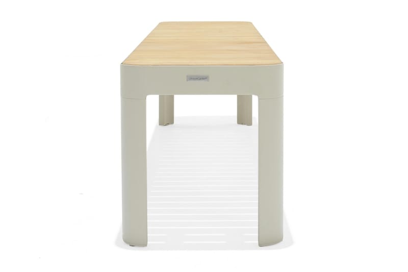 Portals Utebänk 182 cm - Vit/trä - Utemöbler - Utesoffa - Trädgårdsbänk & utebänk