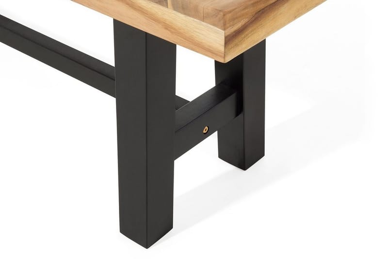 Scania Trädgårdsbänk 140 cm - Brun/Svart - Utemöbler - Utesoffa - Trädgårdsbänk & utebänk