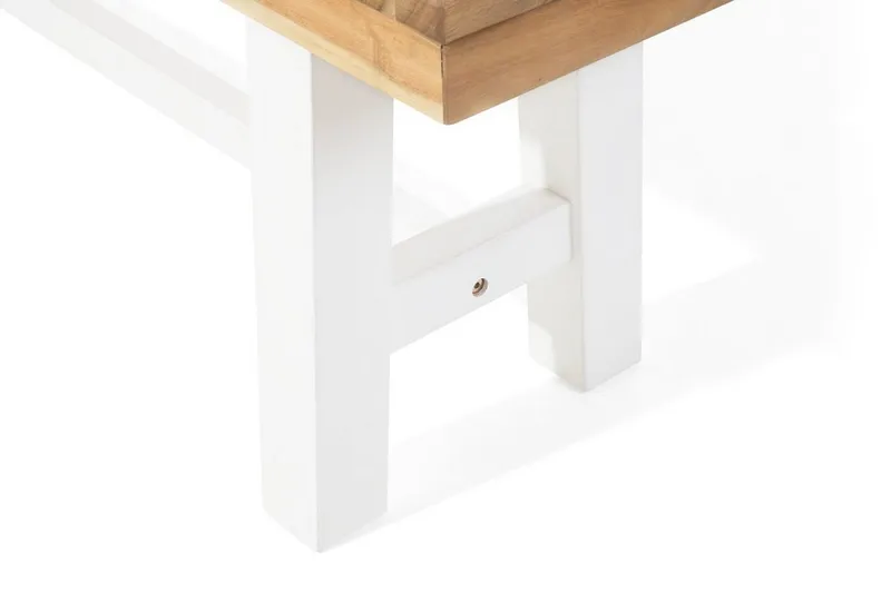 Scania Trädgårdsbänk 140 cm - Brun/Vit - Utemöbler - Utesoffa - Trädgårdsbänk & utebänk