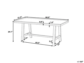 Scania Trädgårdsbord 170 cm - Trä/Natur - Utemöbler - Utesoffa - Trädgårdsbänk & utebänk