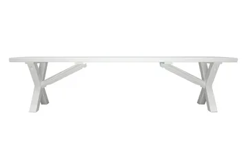 Scottsdale Bänk Utomhus 180 cm Vit - KWA - Utemöbler - Utesoffa - Trädgårdsbänk & utebänk
