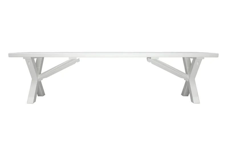 Scottsdale Bänk Utomhus 180 cm Vit - KWA - Utemöbler - Utesoffa - Trädgårdsbänk & utebänk