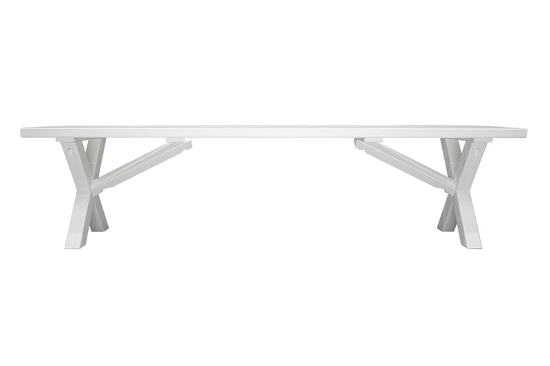 Scottsdale Bänk Utomhus 180 cm Vit - KWA - Utemöbler - Utesoffa - Trädgårdsbänk & utebänk