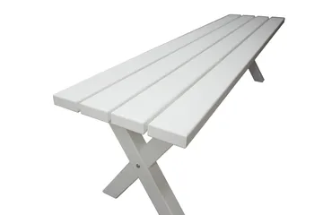 Scottsdale Bänk Utomhus 180 cm Vit - KWA - Utemöbler - Utesoffa - Trädgårdsbänk & utebänk