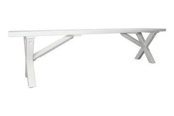 Scottsdale Bänk Utomhus 180 cm Vit - KWA - Utemöbler - Utesoffa - Trädgårdsbänk & utebänk