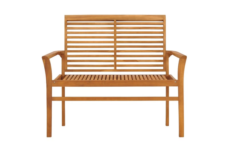 Trädgårdsbänk 112 cm massiv teak - Brun - Utemöbler - Utesoffa - Trädgårdsbänk & utebänk