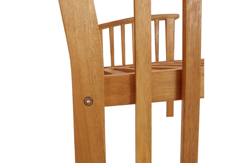 Trädgårdsbänk 119 cm massivt akaciaträ - Brun - Utemöbler - Utesoffa - Trädgårdsbänk & utebänk