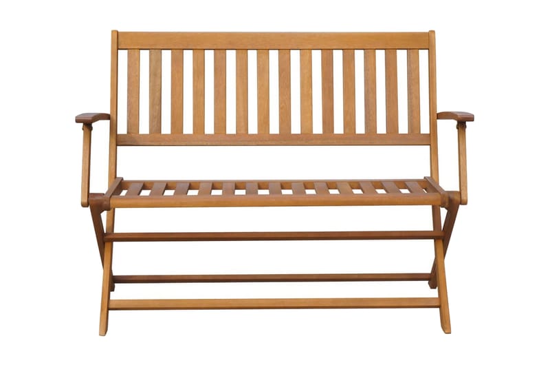 Trädgårdsbänk 120 cm massivt akaciaträ - Brun - Utemöbler - Utesoffa - Trädgårdsbänk & utebänk