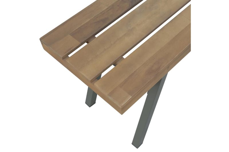 Trädgårdsbänk 120 cm massivt akaciaträ - Brun - Utemöbler - Utesoffa - Trädgårdsbänk & utebänk