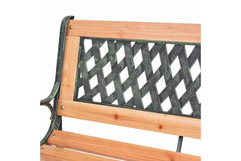 Trädgårdsbänk 122 cm trä - Brun - Utemöbler - Utesoffa - Trädgårdsbänk & utebänk
