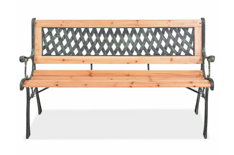 Trädgårdsbänk 122 cm trä - Brun - Utemöbler - Utesoffa - Trädgårdsbänk & utebänk