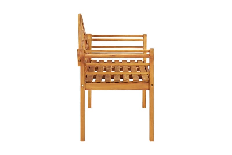 Trädgårdsbänk 125 cm massivt akaciaträ - Brun - Utemöbler - Utesoffa - Trädgårdsbänk & utebänk