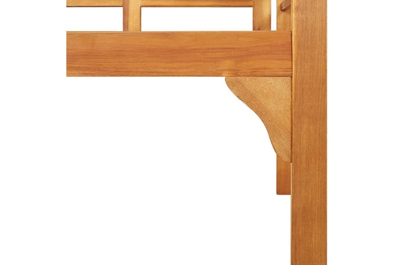 Trädgårdsbänk 125 cm massivt akaciaträ - Brun - Utemöbler - Utesoffa - Trädgårdsbänk & utebänk