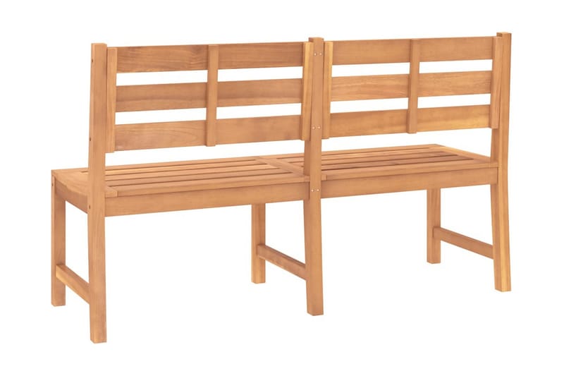 Trädgårdsbänk 150 cm massiv teak - Brun - Utemöbler - Utesoffa - Trädgårdsbänk & utebänk