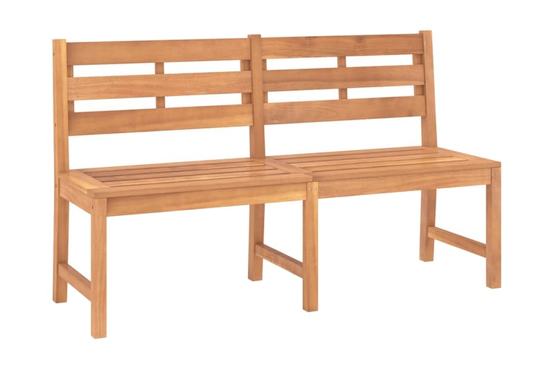 Trädgårdsbänk 150 cm massiv teak - Brun - Utemöbler - Utesoffa - Trädgårdsbänk & utebänk