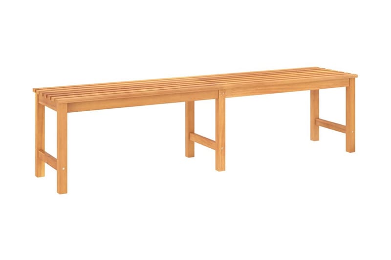 Trädgårdsbänk 180 cm massiv teak - Brun - Trädgårdsbänk & utebänk