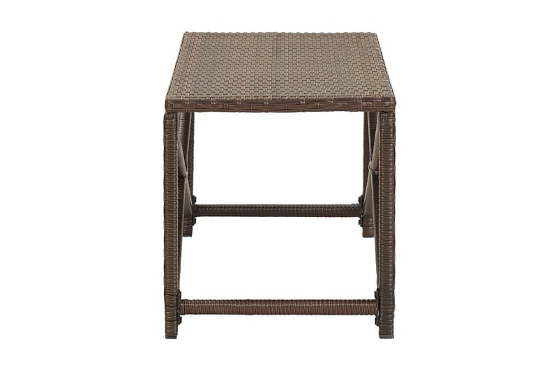 Trädgårdsbänk 80 cm konstrotting brun - Brun - Utemöbler - Utesoffa - Trädgårdsbänk & utebänk