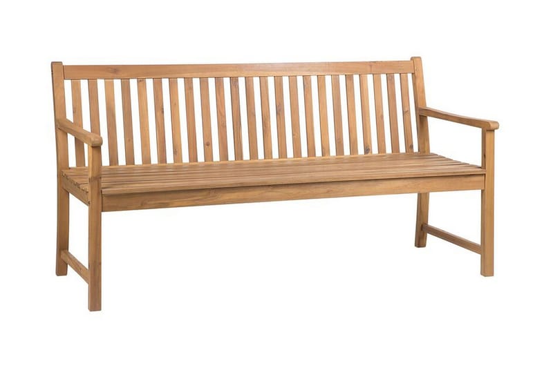Trädgårdsbänk akaciaträ ljusbrun 180 cm VIVARA - Trä/natur - Utemöbler - Utesoffa - Trädgårdsbänk & utebänk