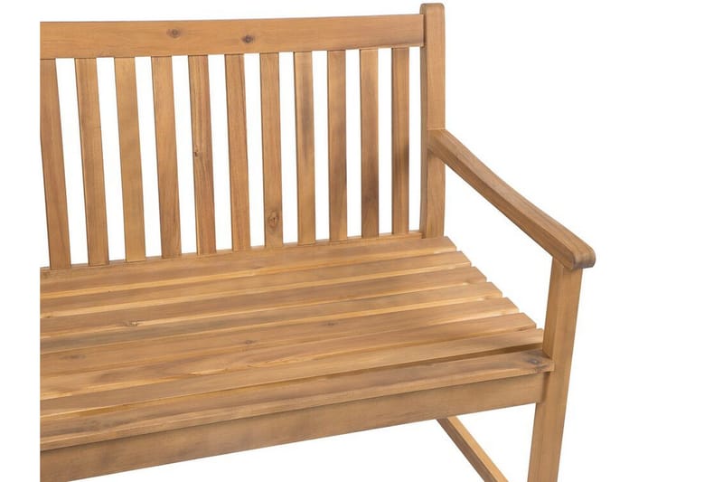 Trädgårdsbänk akaciaträ ljusbrun 180 cm VIVARA - Trä/natur - Utemöbler - Utesoffa - Trädgårdsbänk & utebänk