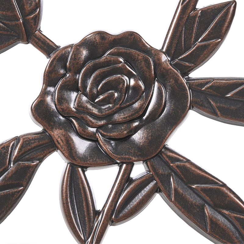 Trädgårdsbänk Piura 88 cm Aluminum - Brun - Utemöbler - Utesoffa - Trädgårdsbänk & utebänk