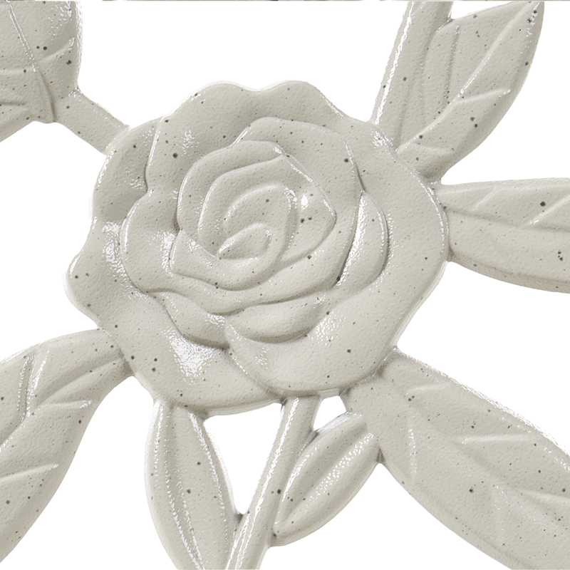 Trädgårdsbänk Piura 88 cm Aluminum - Vit - Utemöbler - Utesoffa - Trädgårdsbänk & utebänk