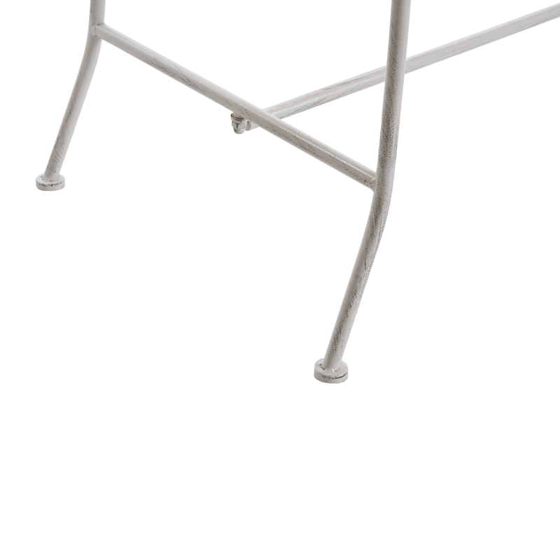 Trädgårdsbänk Pavia 146 cm Järn - Vit - Utemöbler - Utesoffa - Trädgårdsbänk & utebänk