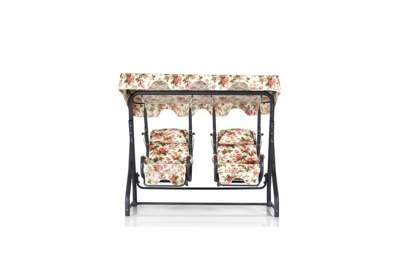 Trädgårdsdubbelgunga Bhika Flerfärgad - Flerfärgad - Utemöbler - Utesoffa - Hängsoffa