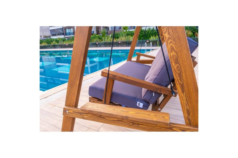 Trädgårdsdubbelgunga Taharoa Antracit - Antracit - Utemöbler - Utesoffa - Hängsoffa