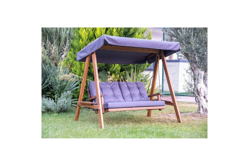 Trädgårdsdubbelgunga Taharoa Antracit - Antracit - Utemöbler - Utesoffa - Hängsoffa