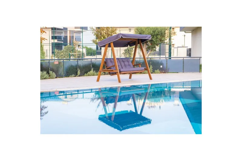 Trädgårdsdubbelgunga Taharoa Antracit - Antracit - Utemöbler - Utesoffa - Hängsoffa