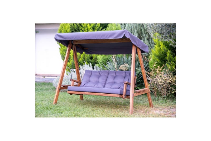 Trädgårdsdubbelgunga Taharoa Antracit - Antracit - Utemöbler - Utesoffa - Hängsoffa