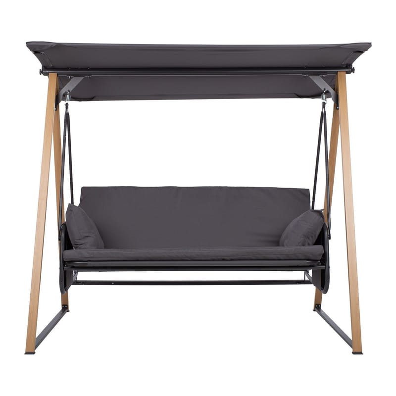 Trädgårdsgunga Helia 3-sits Hall - Grå - Utemöbler - Utesoffa - Hängsoffa