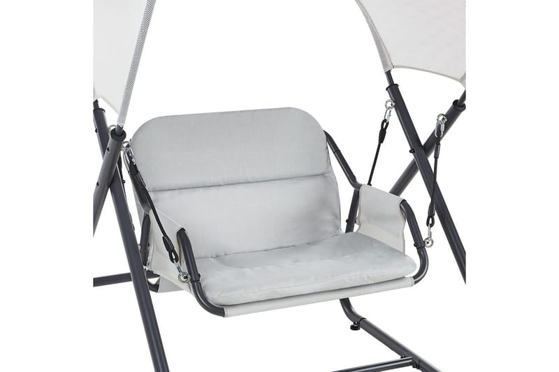 Trädgårdsgunga Solagna - Ljusgrå, 114x117x182 cm - Utemöbler - Utesoffa - Hängsoffa