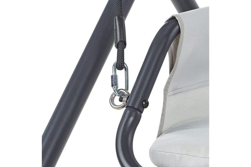 Trädgårdsgunga Solagna - Ljusgrå, 114x117x182 cm - Utemöbler - Utesoffa - Hängsoffa