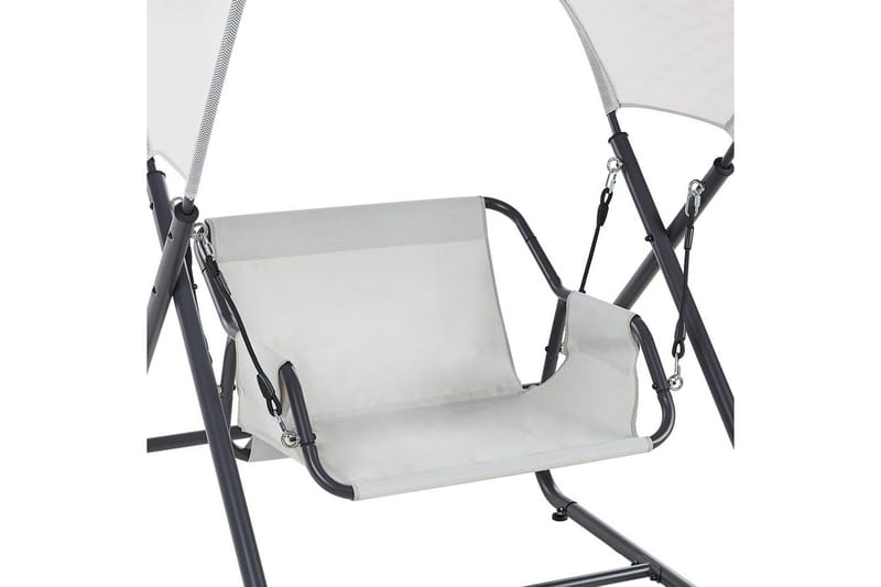 Trädgårdsgunga Solagna - Ljusgrå, 114x117x182 cm - Utemöbler - Utesoffa - Hängsoffa