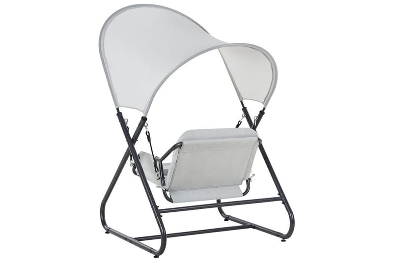 Trädgårdsgunga Solagna - Ljusgrå, 114x117x182 cm - Utemöbler - Utesoffa - Hängsoffa