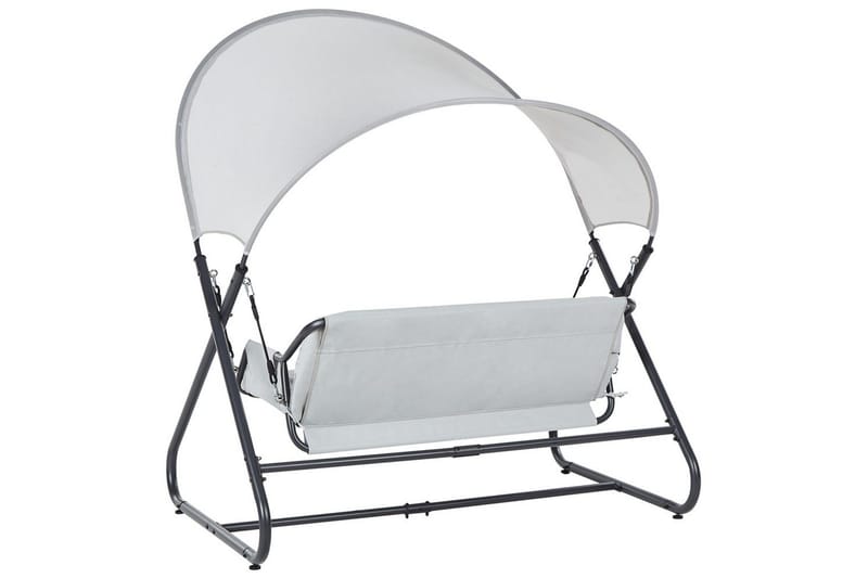 Trädgårdsgunga Solagna - Ljusgrå, 168x113x187 cm - Utemöbler - Utesoffa - Hängsoffa