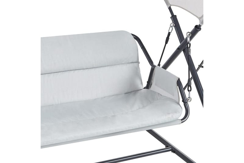 Trädgårdsgunga Solagna - Ljusgrå, 168x113x187 cm - Utemöbler - Utesoffa - Hängsoffa