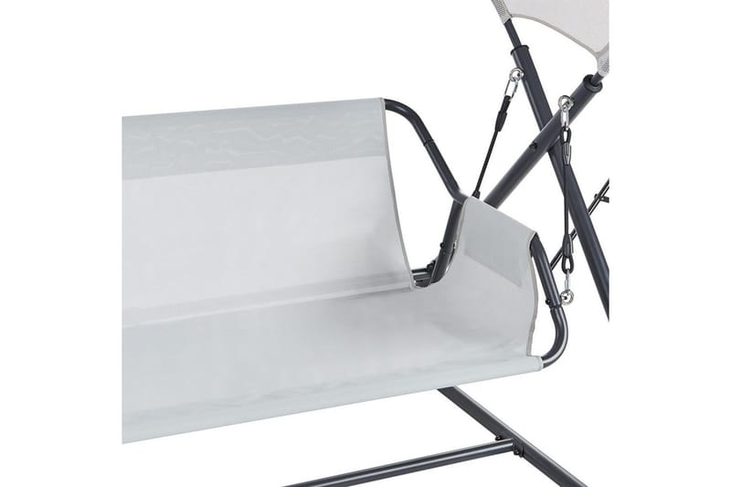 Trädgårdsgunga Solagna - Ljusgrå, 168x113x187 cm - Utemöbler - Utesoffa - Hängsoffa