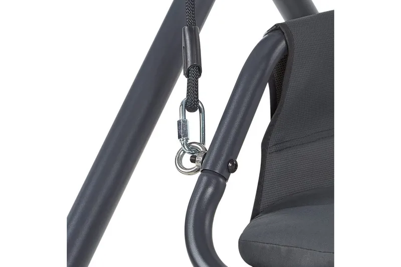 Trädgårdsgunga Solagna - Mörkgrå, 168x113x187 cm - Utemöbler - Utesoffa - Hängsoffa