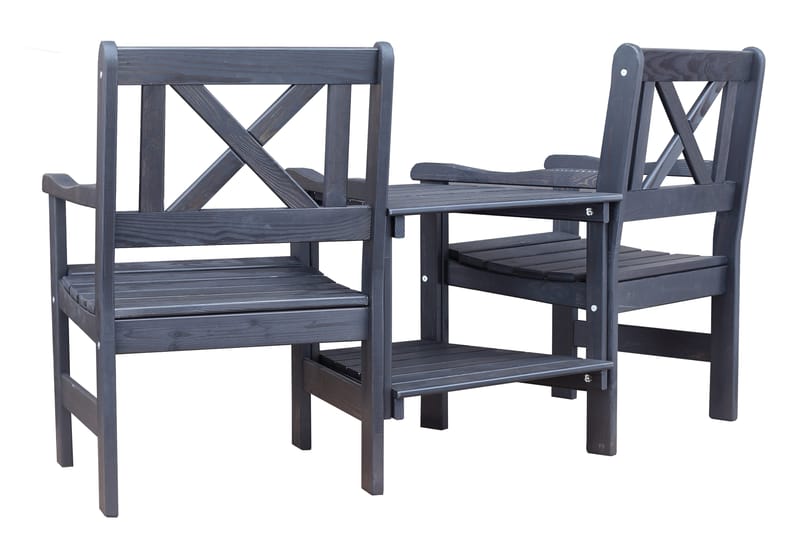 Olivo Utefåtölj - Svart - Utemöbler - Utesoffa - Trädgårdssoffa